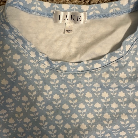 LAKE Pajamas - Long Short Set, Aura, L - Picture 4 of 4